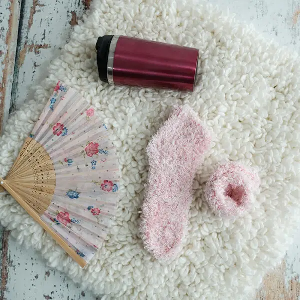 Açık Pembe Uyku Çorabı