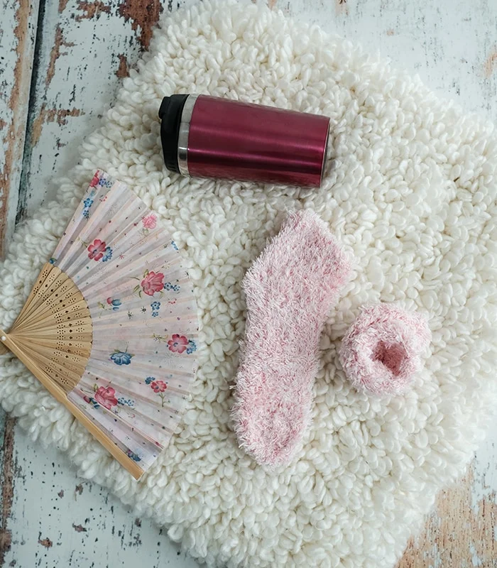 Açık Pembe Uyku Çorabı