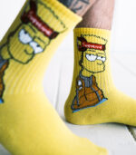 Sarı Renkli Simpsons Desenli Çorap - Görsel 6