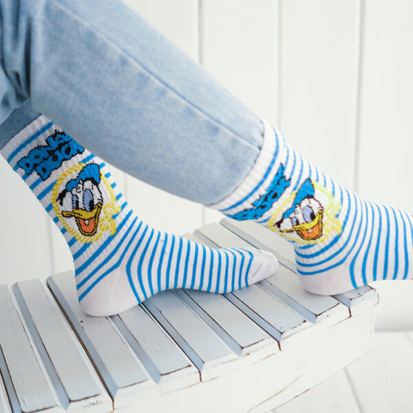 Donald Duck Desenli Çorap