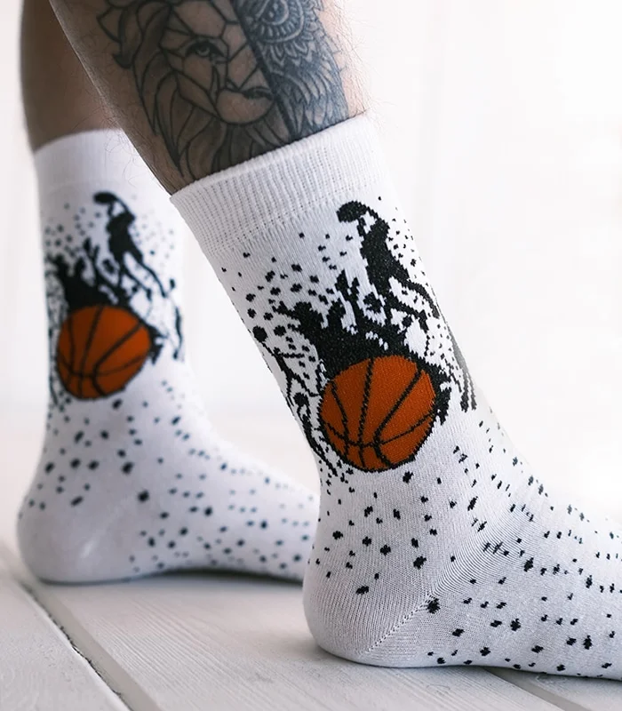 Basketbol Desenli Çorap - Görsel 3