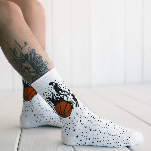 Basketbol Desenli Çorap