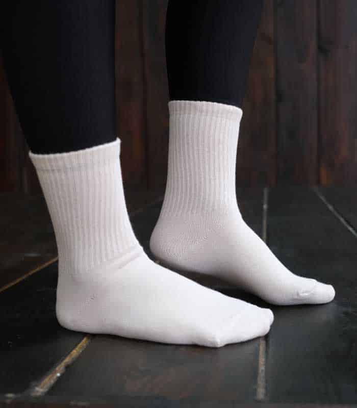 Beyaz Renkli Tenis Çorabı Beyaz Renkli Tenis Çorabı