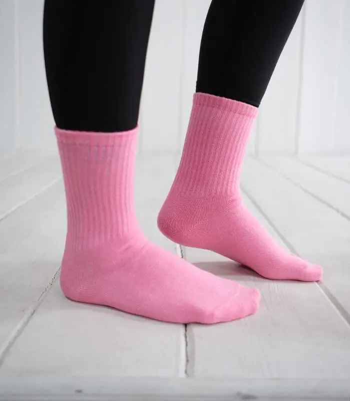Pembe Renkli Tenis Çorabı
