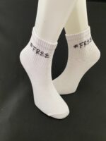 free desenli beyaz tenis çorap4
